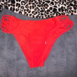 red bikini bottoms